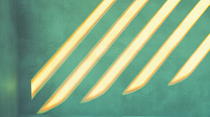 Aufkleber - Elegant wall texture with diagonal gold molding stripes for interior design themes