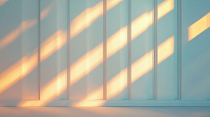 Poster - Elegant wall texture with layered diagonal light and molding for interior design inspiration