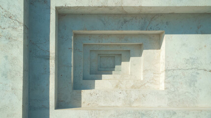 Poster - Elegant architectural design with rectangular wall molding texture and light shadows