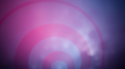 Poster - Ethereal semicircles of gradient color with dreamy atmospheric haze effect