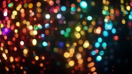 Leinwandbilder - colorful bokeh lights for holiday backdrop