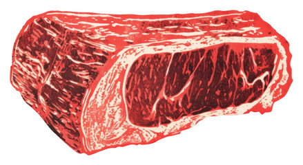 Canvas Print - PNG Brisket steak meat beef.