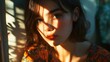 © Olga - Woman with brown hair looking directly