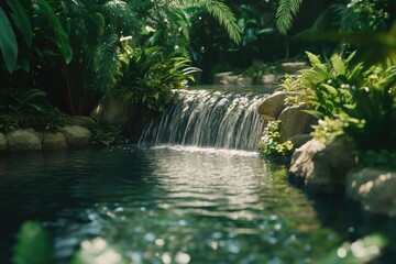 Sticker - Waterfall in Pond