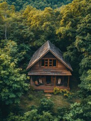 Wall Mural - Forest Cabin