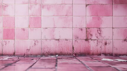 Poster - Pink Thed Bathroom