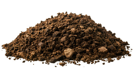 Poster - Small hill of soil isolated on transparent background, representing concepts such as gardening, agriculture, and nature