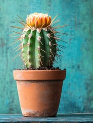 Wall Mural - Cactus in Clay Pot