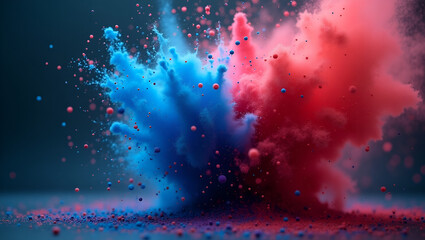 vibrant color explosion – high-resolution abstract art photography.