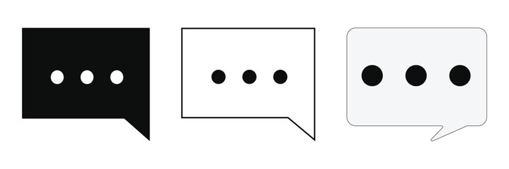 Poster - comment icon speech bubble symbol Chat message icons. chat icon.