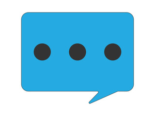 Poster - Chat icons vector isolated element. Set of talk bubble speech signs. Blank bubbles vector icons. Message vector icons.