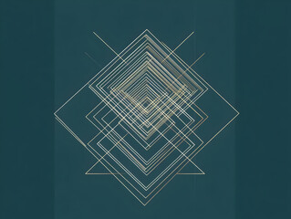 Poster - Abstract Geometric Lines Illustration