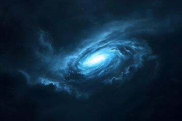 Poster - cosmic swirl nebula background illustration