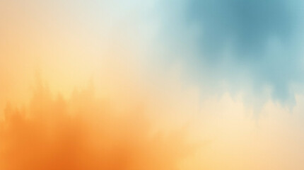 Poster - Subtle blend of cerulean and umber watercolor hues for backdrop design