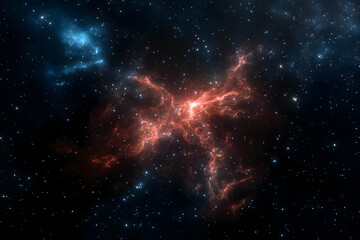 Poster - Cosmic Nebula Background Illustration