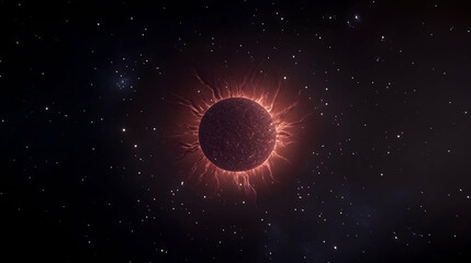 Poster - Cosmic Energy Burst 3D Illustration