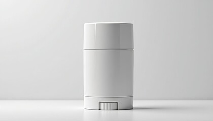 Poster - Deodorant stick mockup with sleek packaging on plain background with minimalist design