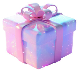 Wall Mural - png celestial graphic of gift box icon illustration holographic letterbox.