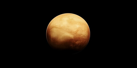 Wall Mural - golden planet 3d render