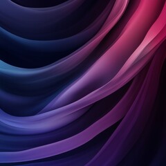 Poster - Abstract Flowing Curves: A Symphony of Color and Light in a Smooth Gradient Background