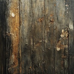 Aufkleber - Old, weathered wood texture with peeling paint and grunge details, creating a rustic and visually compelling backdrop.