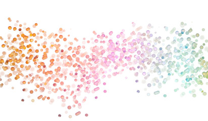 Wall Mural - blurred bokeh colors light glowing on transparent background