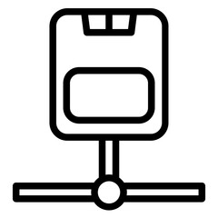 Poster - Ssd Network Solid Line Icon