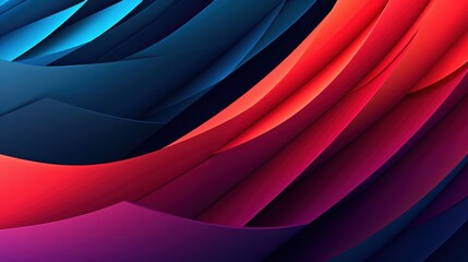 Poster - Abstract Swirling Colors Dynamic Gradient Red Blue Purple Hues Digital Art Wallpaper Background