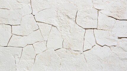 Poster - Close-up of a heavily textured concrete wall with deep grooves, cracks, and imperfections.