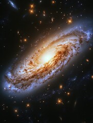 Wall Mural - Spiral Galaxy with Stars