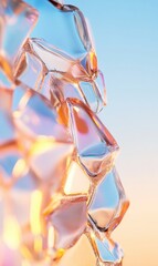 Aufkleber - Prismatic Glass Smart Devices in Futuristic Lighting for Tech and Digital Spaces Modern Commercial Aesthetic and Interactive Elemental Design Impact