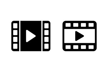 Aufkleber - film movie icon vectors are trendy. video playback film. video icon vector illustration.