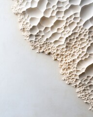 Aufkleber - Textured Sculptural Art Contemporary Minimalist Design with Organic Patterns for Interior Decor and Modern Lifestyle Spaces - Visual Texture and Materials Exploration