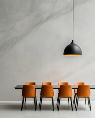 Aufkleber - Minimalist Office Meeting Space Sophisticated Glass-Walled Design with Contemporary Furniture and Tech Integration - Modern Corporate Workspace for Collaborative Innovation