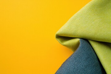 Fototapete - Contemporary Textile Minimalism Bold Color Fabric Texture on Vibrant Background for Fashion Industry and Modern Design Showcase - Highlighting Quality and Elegance