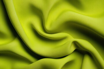 Aufkleber - Vibrant Minimalist Textile Display Chartreuse Fabric Detail on Surface, Elevating Modern Fashion Merchandising with Quality and Simplicity in Textile Industry Applications