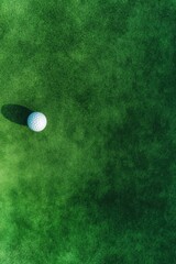 Aufkleber - Textured Golf Ball on Manicured Green Precision Gameplay and Aesthetic Sports Content for Modern Marketing and Leisure Industry Promotions