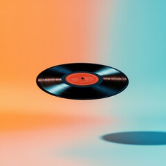 Fototapete - Color-Shifting Vinyl Gradient Aesthetic in Minimalist Media Design for Cutting-Edge Marketing and Ambient Artistic Installations