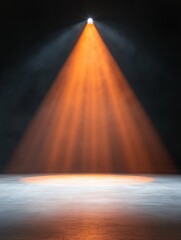 Poster - Illuminated Industrial Spotlight Modern Stage Lighting for Event Spaces and Theatrical Ambiance - Metallic Finish in Entertainment and Venue Design for Enhanced Visual Impact