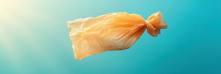 Poster - Sustainable Ocean Aesthetic Ethereal Drift of Plastic Bag Amidst Marine Life Visual Storytelling for Eco-Conscious Brands and Environmental Advocacy Campaigns