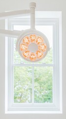Poster - Minimalist Healthcare Lighting Modern LED Surgical Lamp in Bright, Sterile Environment - Innovative Hospital Design for Enhanced Surgical Precision
