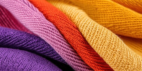 Aufkleber - Vibrant Textiles Showcase Intricate Knit Patterns in Bold Hues for Fashion Retail Display and Digital Design Inspiration - Cultural Heritage Meets Contemporary Craftsmanship