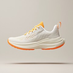 Aufkleber - Contemporary Athletic Footwear Ergonomic Mesh Design and Vibrant Accents on Minimalist Surface - Sports Retail and Performance Gear for Active Modern Lifestyles