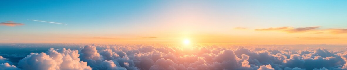 Aufkleber - Ethereal Cloudscape at Dusk Layered Cloud Formations with Streaming Sunbeams and Star Twinkles - Atmospheric Content for Night Sky Documentation and Celestial-Themed Marketing
