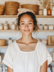 Poster - Artisanal Soap Collage Rustic Textures and Warm Tones in Family-Owned Shop - Capturing Cultural Heritage and Sustainable Beauty for Eco-Friendly Retail Experiences