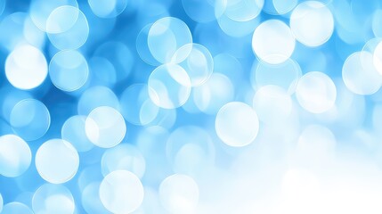 Poster - Soft Blue Bokeh Background for Creative Design and Display Purposes