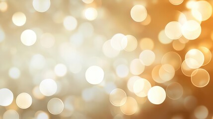 Poster - Soft Golden Bokeh Background for Holiday and Celebration Themes