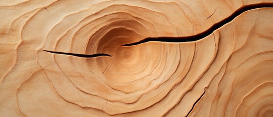 Poster - Textured Wooden Art Stratified Rings and Cracks for Eco-Conscious Interior Design and Nature-Inspired Branding - Sustainable Visual Assets for Modern Home Decor