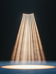 Aufkleber - Volumetric Lighting Design Atmospheric Stage with Beams for Immersive Theatrical Presentations - Enhancing Artistic Expression in Modern Performing Arts Spaces