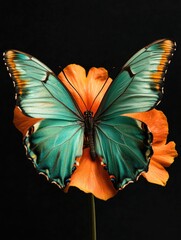 Poster - Butterfly on Flower,